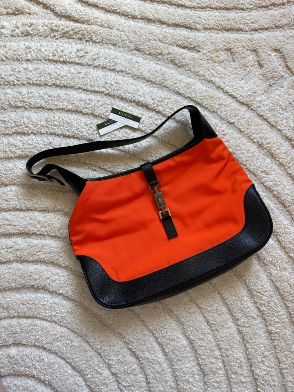 S/S 1999 GUCCI Jackie Tom Ford Runway Campaign Nylon Orange Las Vegas Hippies - Picture 3 of 11